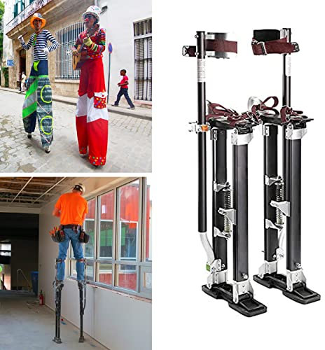 WZWTYSM Arbeitsstelzen, Trockenbaustelzen, Mehrzweck-/Verputzarbeitsstelzen, höhenverstellbar, geeignet für die Gebäudedekoration, (76 cm)