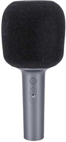 Tnfeeon Microfono Wireless, Microfoni Lavalier Wireless Testa Bluetooth 5.1 Altoparlante Integrato per Feste Canto Intrattenimento Domestico Microfono, Portatile Pickup da 16 Mm Portatile