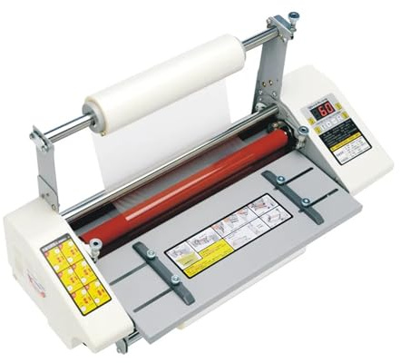 Máquina laminadora 9350 A3+, máquina laminadora de fotografías de película laminada en caliente en frío y cuatro rodillos