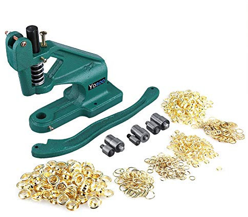 6/10/12 mm Ösenzangen Ösenpresse Ösenstanze Lochzange Tüllenmaschine Ösenmaschine Handpresse Maschine Druckknopfpresse Lochzangen-Set für Maschinen