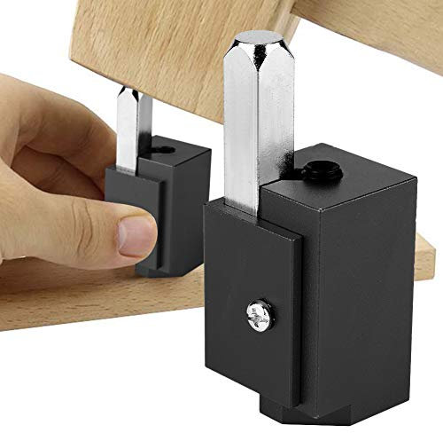 Hyuduo DIY High Accuracy Quick Cutting Right Angle Corner Chisel Square Hinge Recesses Mortising Woodworking Tool(Black)