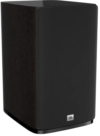 JBL Studio 620, legno scuro, altoparlante da scaffale ad alte prestazioni, con woofer a cono PolyPlas da 5,25 e driver a compressione 2414H-1, design elegante con griglia magnetica