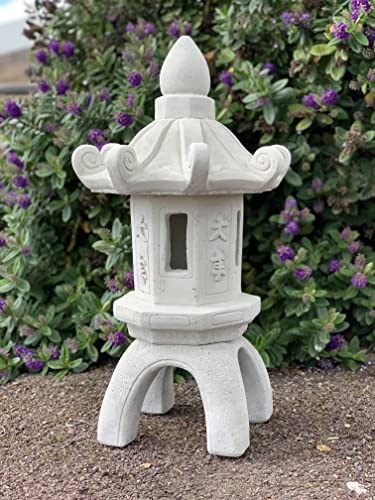 Large japanese pagoda decor Pagoda lantern Outdoor statue for garden Patio accessories Furniture for home decor Outdoor sculpture garden Japanese decor Lawn light lantern Pagoda temple for backyard