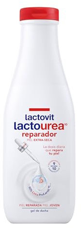 Lactovit - Lactourea Gel doccia riparatore idratante, nutre e ripara, pelle forte e giovane, consistenza cremosa e leggera, con proteine calcium e latttourea, per pelli molto secche o extra secche -
