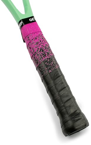 Get A Grip - Custom Tennis Racket Grip Tape - Anti-Slip/Quick-Drying Tennis Overgrips - Precut Badminton Racket Grip with Finishing Tape (Looking Sharp, 1 Grip)