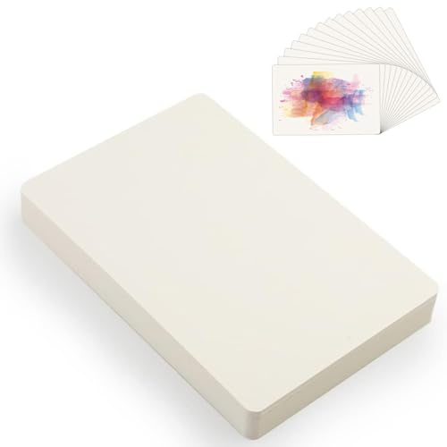 Duoleimi Papel de Acuarela 150 Hojas, 300g/m簡, Formato A6, Tarjetas Postales en Blanco para proyectos DIY, Pintura al Acuarela, Dibujo, Bloc de bocetos de Acuarela.