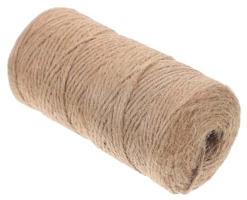 HOODANCOS Corda Di Iuta Naturale Per Lavori Artigianali Corda Resistente Da Giardino Per Confezioni Regalo e Creazioni Fai Da Te