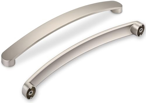 SYZOW 6 pezzi Maniglie per Mobili Nichel Satinato da Cucina Distanza fori 160mm Maniglie cucina armadietti in mobili da cucina per mobili