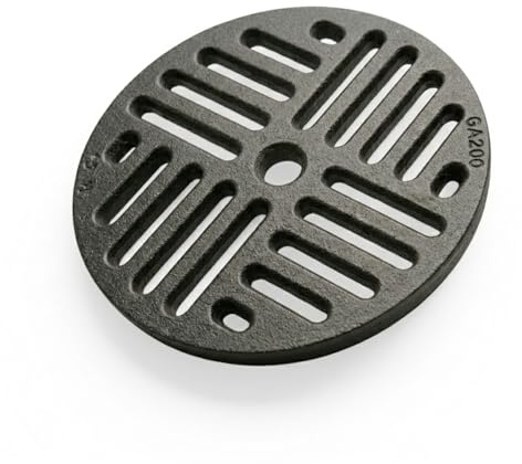 Ø20 x spessore 1 cm - Griglia Cenere Circolare in Ghisa | Ricambio Universale per Stufe a Legna, termo Camini e Forni | Ventilazione Ottimizzata | Diametro 200 mm | 100% Ghisa by LUNAWAY