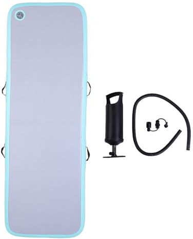 Srliya Luftmadrass med Pump PVC Vattentät Lufttät Bärbar Uppblåsbar Luftsäng för Campingresor Gäster Grön