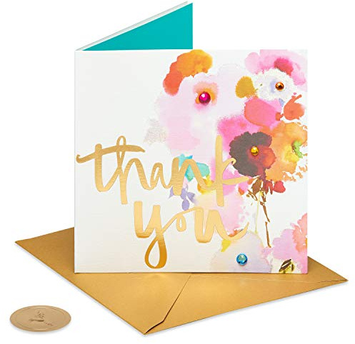 Papyrus Mother's Day, Thank You Card (Watercolor Flower)