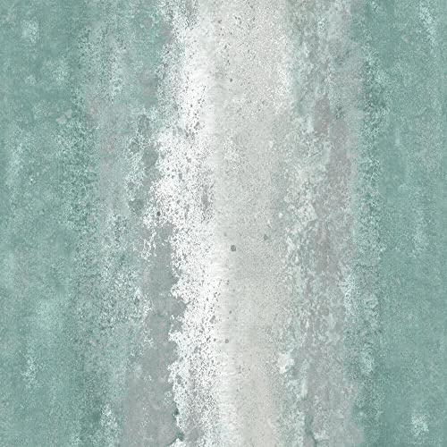 RoomMates RMK11344WP Blue Oxidized Metal Peel and Stick Wallpaper