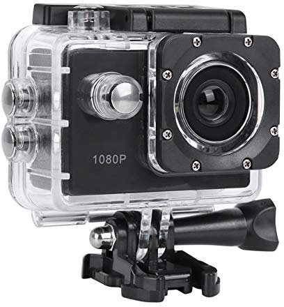 Full HD 2.0 Inch Action Camera, 1080P 12MP Sports Camera, Underwater 30m/98ft Waterproof Video Sports Cam with 140 Degree Wide Angle, and Mounting Accessories Kit for Vlogging/Diving/Bicycle/Climbing