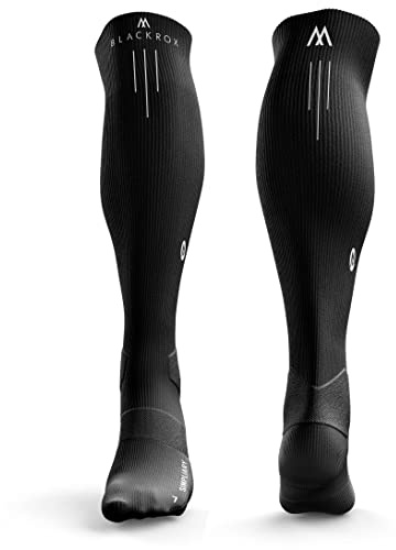 BLACKROX KOMPRESSIONSSTRÜMPFE SPORT ASTROPREFORM – Kompressionskniestrümpfe für Damen & Herren – Kompressionsstrümpfe Laufen für Fußball, Fitness & Training – Lange Sport-Kompressionssocken