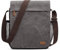 S-ZONE Herren Umhängetasche 12,9 Inch Mittel Vintage Canvas Messenger Bag Aktenktasche Schultertasche Bürotasche Kuriertasche Arbeitstasche