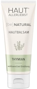 HAKA Erkältungsbalsam Thymian, 75 ml, Hautbalsam befreit Atemwege, lindert Hustenreiz, mit Eukalyptus & Kampfer, wärmend, vegan, natürliche Inhaltsstoffe