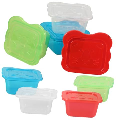 Vaguelly Plastikdosen Mit Deckel 8st Babynahrungsbox Kühlschrankbehälter Babynahrungsgläser Für Lebensmittel Mit Deckel Für Kinder Babynahrungsbehälter Mikrowellengeeignet Pp Babynahrung Behälter