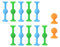 CHUNLINLAODA 12pcs Juego de Dardos Ventosa Juego de Dardos de Lechón de Silicona Juego de Dardos Pop Sucker para Interacción Familiar Regalo de Cumpleaños Juguete para Aliviar Estrés (Multicolor 12)