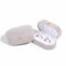 Porta Alianzas de Terciopelo Caja Anillo Ovalados, Terciopelo Caja de Joyería, Porta Alianzas Boda de 2 Ranuras, Cajitas Regalo Pequeñas para Anillos, Pendientes, Broches (Gris)