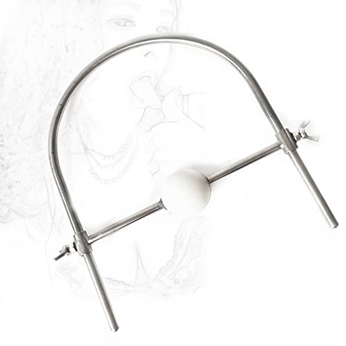 TRQOYTU Esparcidor Bucal De Acero Inoxidable Cama Sexual Mordaza Bucal Ajustable Boquilla Extraíble Mordaza Bucal De Metal Mordaza De Bola SM Mordaza De Bola Erótica Fetiche Juguete