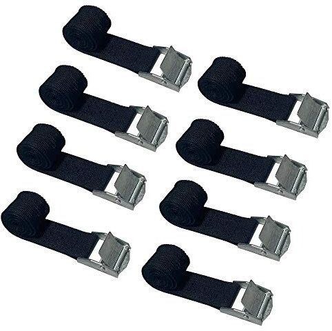 8 Pièces Sangles D'arrimage, 65cm Sangle Arrimage, Nior Sangle, Peut Transporter 100 kg Sangles, Sangle de Serrage avec Dégagement Rapide Convient aux Vélos Motos Bagages Remorques