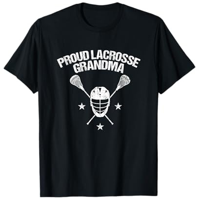Proud Lax Grandma Lacrosse Sports Player Helmet Stick T-Shirt