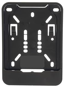 BK-PowerTCS 1 support de plaque d'immatriculation noir pour plaque d'immatriculation d'assurance 135 x 110 mm (pour mobylette, scooter, S-Pedelec, vélo électrique, cyclomoteur, vélo en L, vélo léger)
