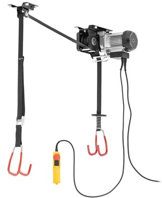 MSW MSW-BL-100 Elektrischer Fahrradlifter Hubhöhe 3 m 8 m/min 100 kg Fernbedienung verstellbare Gurte Not-Stopp-Schalter E-Bike-Lift Fahrrad-Deckenlift elektrisch