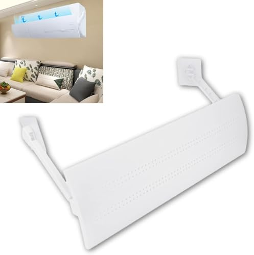 EIMSOAH Deflector de Aire Acondicionado Retráctil a Prueba de Viento deflector para minisplit Deflector de Aire Acondicionado, Deflector Telescópico para Niños Dzielone naczynia, tace i talerze
