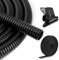 Tubo Flexible para Cables Eléctricos, Corrugado para Cables Eléctricos para Organización y Protección Antimascotas para Hogar, Oficina y Jardín