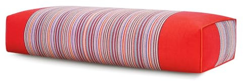 JOERRES Buchweizenkissen, Buchweizen-Nackenkissen mit Reißverschluss, natürlich Buchweizen Schlafkissen, Buchweizenschalen Nackenstützkissen lindert Nacken- und Schulterschmerzen(Rot)