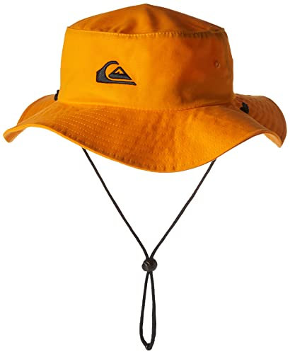 Quiksilver Men's Bushmaster Sun Protection Floppy Visor Bucket Hat, Radiant Yellow, L-XL