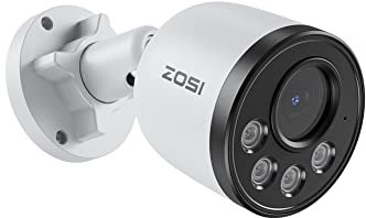 ZOSI 4MP Cámara de Vigilancia PoE IP Exterior, Cámara Adicional para 4MP/5MP/8MP(4K) Kit de Videovigilancia PoE