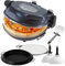 Four à pizza électrique Sommertal PizzaProfi - four à pizza avec plaque en pierre de 32 cm, jusqu'à 400°C - Ensemble de 5 pièces avec insert de poêle, 2x pelle à pizza, cutter, pierre à pizza