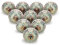 FURNISHFUL FINESSE Vert Clair Boutons de Porte D'armoire Boutons de Tiroir en Céramique Commode Pour Tiroir Cuisine et Meubles Placard et Poignées en - Lot de 20