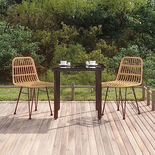LXYZWRW Gartenmöbel-Set, 3-teilig, Polyrattan, Gartenmöbel-Sets