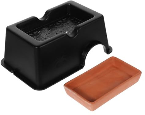 Kisangel Schildkrötenhöhle Reptilien-versteckspielzeug Für Gecko-versteckbox Versteck Für Reptilienhabitat Aquariumhöhle Als Schlafversteck Und Befeuchter Für Haustiere