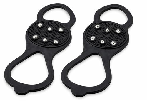 simpa Winter Ice Walkers Shoe Grips – Anti-Slip Snow & Ice Cleats – Unisex Adult Size UK 5–13 – Easy Fit Traction Aids for Icy Conditions