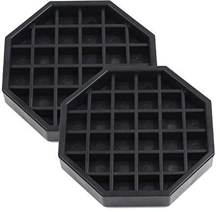 Happy Reunion Drip Trays 4 Coffee Countertop Octagon Drip Tray Black Plastic Coffee Drip Tray With Honeycomb Grid, Pack of 2 (2 Pcs 4)