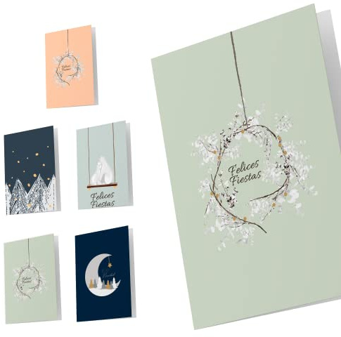 UNICEF - Pack de 10 Tarjetas de Navidad, Ice, UPK10XR195