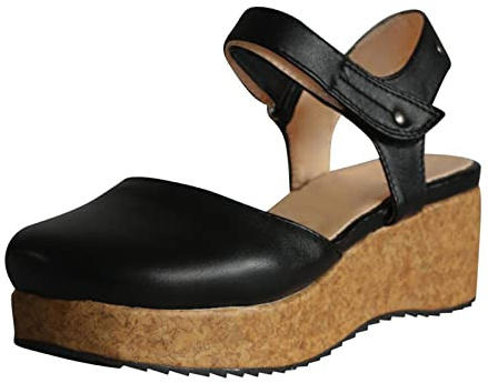 Chaussures pour femme - Taille 44 - Sandales compensées à talon bas - Sandales romaines à talon compensé - Tendance - Sangle élastique sculptée - Chaussures respirantes - Semelle épaisse - Sandales