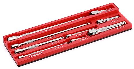 CASOMAN 9Piece Magnetic Extension Bar Holder, Durable ABS & Powerful Magnets Desgin, Hold Up to 9 Extension Bars