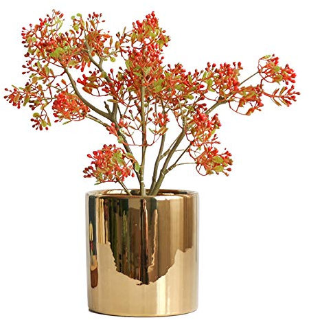 Künstliche Topfpflanze, künstliche Topfpflanzen, gefälschte Pistazienbaum-Topfpflanzen, Innen- und Wohnzimmerdekoration, Mini-Kunstpflanzen (grau)