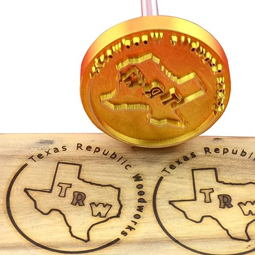 Individuelles Logo Holz Branding Eisen Personalisierte Branding Eisen Stempel für Holzbearbeitung BBQ Handgefertigt von Design Branding Eisen (2,5 x 2,5 cm)