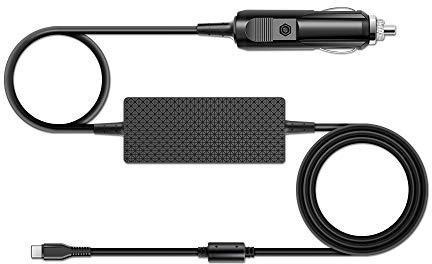 HKY 65W 40W 12V-24V Fahrzeug USB C Schnellladegerät 2,6M für HP 2023 Neueste Envy 17T Premium Business Laptop, für HP Envy 17t-cr000 Envy x360 15 inch 2023 ProBook 450 G9 G10 Laptop Acer Swift Go 14