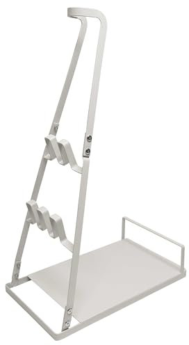vhbw supporto verticale, stander compatibile con Miele Triflex HX1, Triflex HX2 aspirapolvere senza fili - bianco