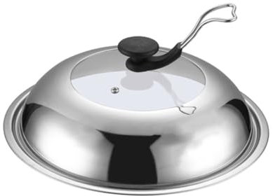 OFFSCH Stainless Steel Combination Cover Pot Lid Visible Overflow Pot Cover Kitchen Gadget Pan Protector Cooking Accessory