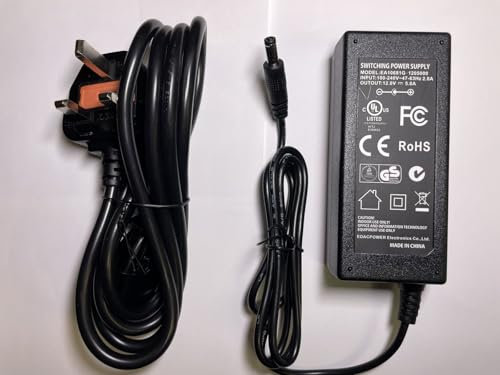 Replacement 12V 5A AC Power Adaptor for Wahoo Kickr V2 WFBKTR116 Smart Trainer