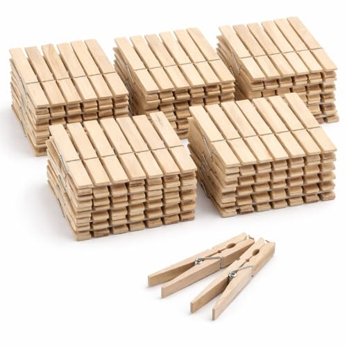 50 mollette da bucato da 7 cm – grandi – mollette in legno in vero legno – mollette in legno & artigianato & mollette – appendere la biancheria