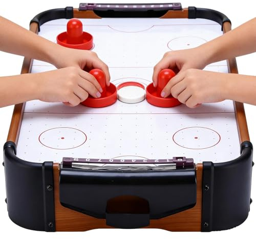 Air Hockey Spelbord för Barn Kompakt Utbildningsutvecklande Leksak | Air Hockey-bord För Spelrum För Tonåringar Vid Födelsedagsfiranden, Jul, Nyårsfiranden Och Partysamlingar
